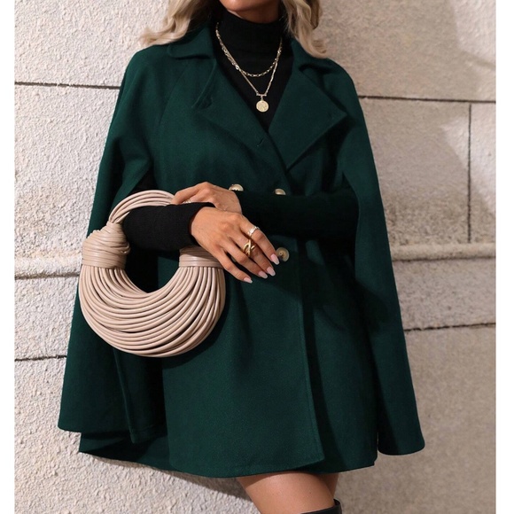 BellanBlue Jackets & Blazers - Classic Button up Double Breasted Cape Jacket Coat